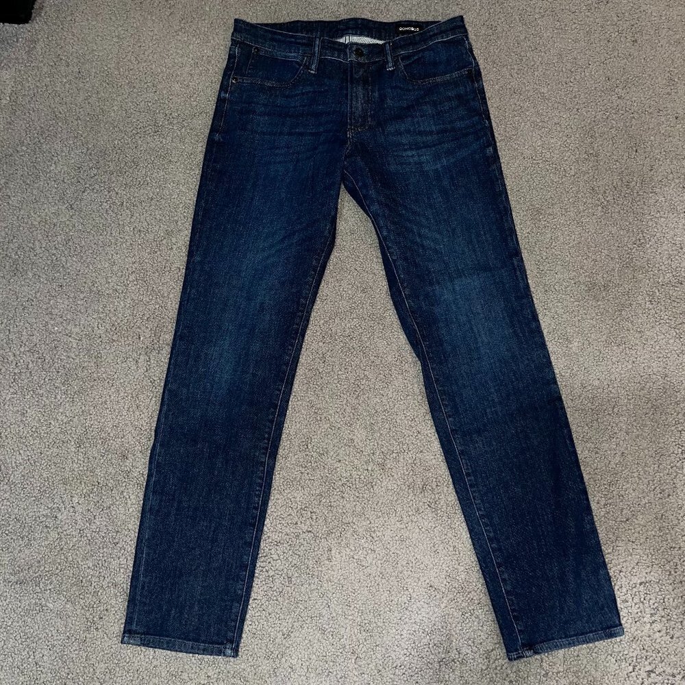 BONOBOS Slim Straight Leg Dark Blue Wash Denim Jeans - EUC - Size 33/34 - Slim